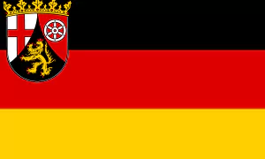 پرچم یاالت راینلاند فالتز آلمان