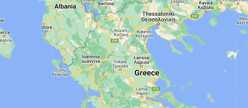 نقشه یونان